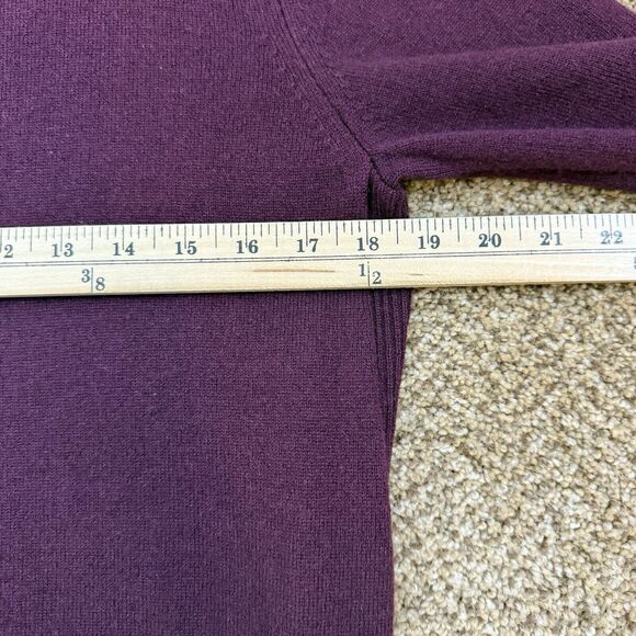 Vince Mock Turtleneck Wool & Cashmere Purple Sweater Women’s Size Small - Picture 11 of 13